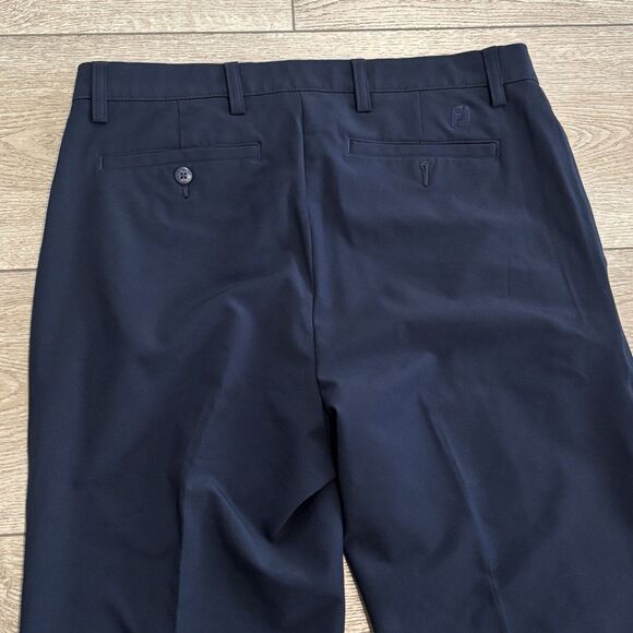 FootJoy Golf Pants Mens 33x32 Navy Blue Performance Stretch Preppy Athletic - Picture 7 of 7